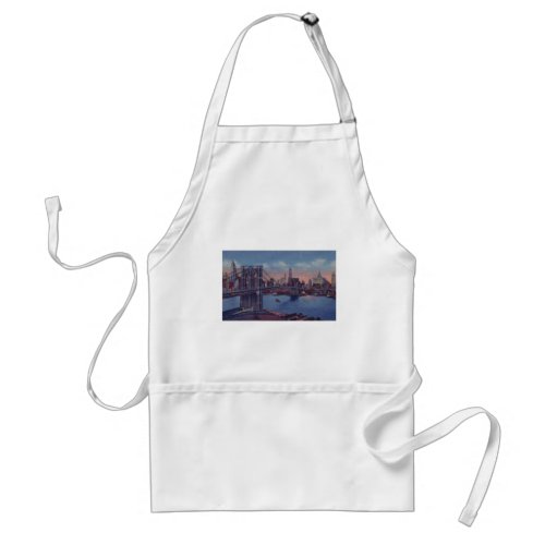 Vintage Brooklyn Bridge Adult Apron