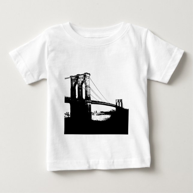 Vintage Brooklyn Bridge Baby T-Shirt (Front)
