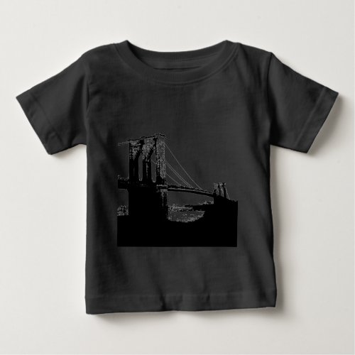 Vintage Brooklyn Bridge Baby T_Shirt