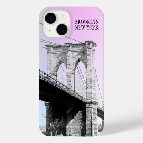 Vintage Brooklyn Bridge Blue Sky Case_Mate iPhone 14 Case