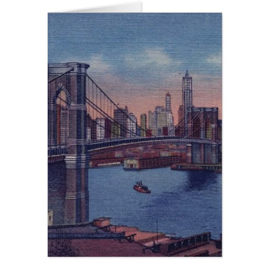 Vintage Brooklyn Bridge Cards (Front)
