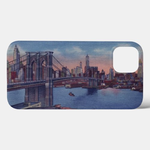 Vintage Brooklyn Bridge iPhone 13 Case