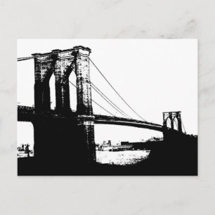 Vintage Brooklyn Bridge Postcard
