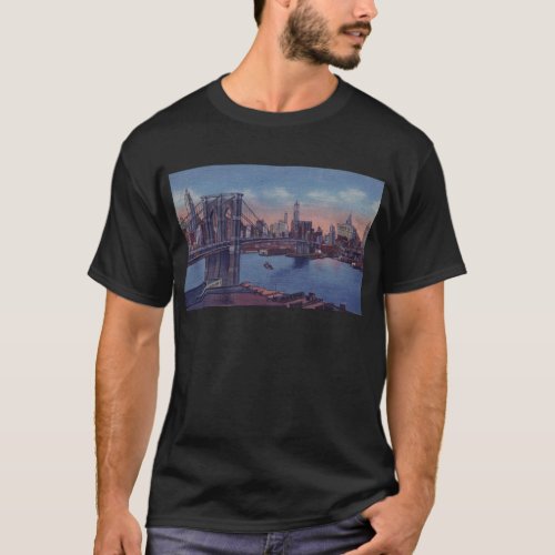 Vintage Brooklyn Bridge T_Shirt