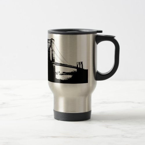 Vintage Brooklyn Bridge Travel Mug
