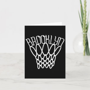 Vintage Brooklyn City New York Basketball Net Play Card