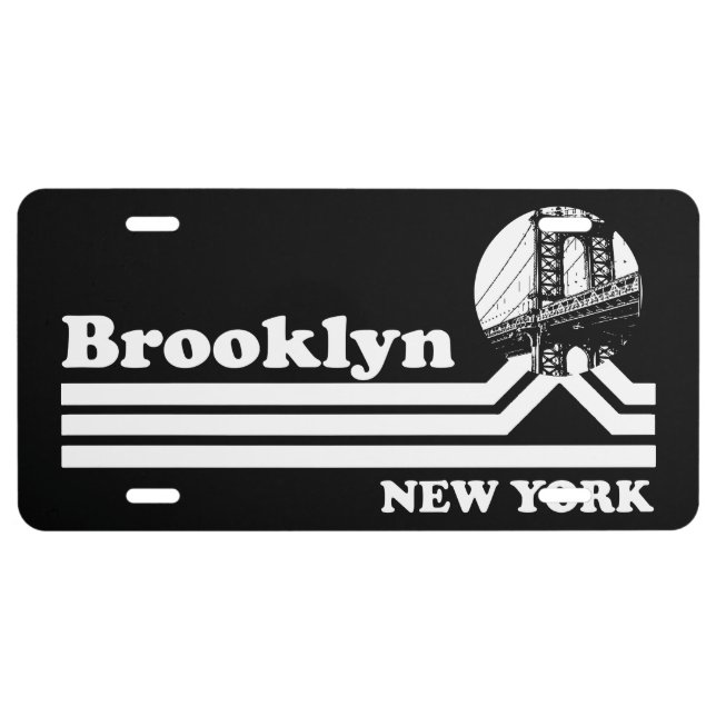 Vintage Brooklyn New York License Plate (Front)