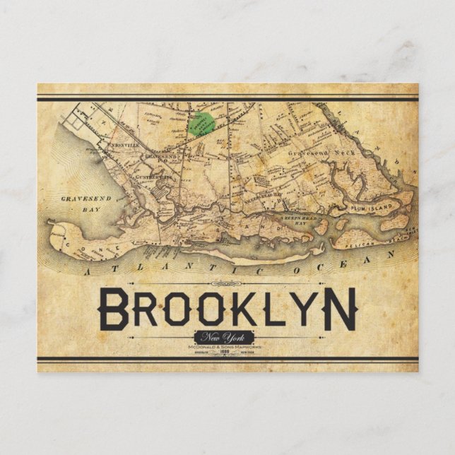 Vintage Brooklyn Postcard (Front)