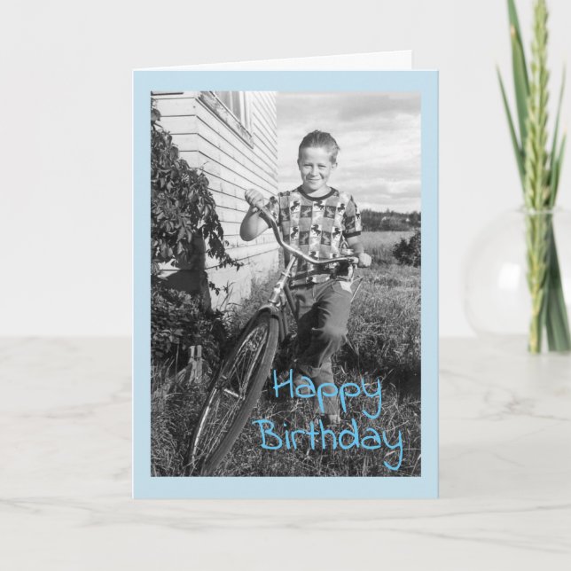 Vintage Brother Birthday Card (Front)