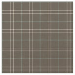 Vintage Brown and Green Plaid Fabric