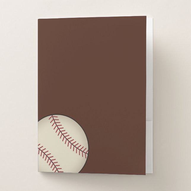  Vintage Brown Baseball Folders (Front)