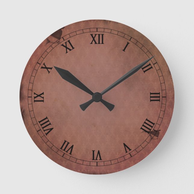 Vintage Brown Clock | Elegant Antique-Style (Front)