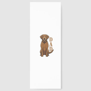 Vintage Brown Dog Dad Shirt Design_1 Bookmarks