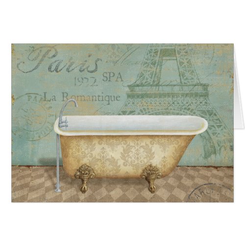 Vintage Brown French Bathtub
