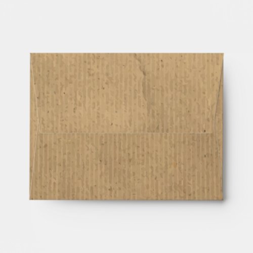 Vintage Brown Kraft Paper Bag Invitation Envelope