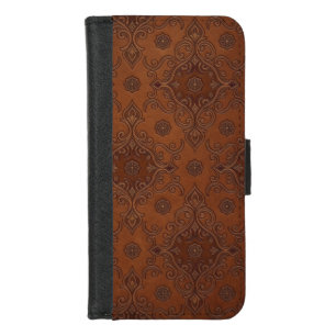 Vintage Brown Leather iPhone 7/8 Wallet Case