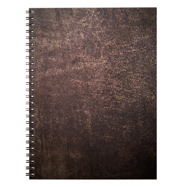 Vintage brown leather  notebook (Front)