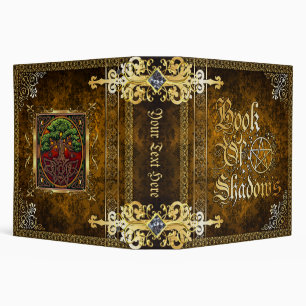 Vintage Brown Medieval Witchcraft Book Of Shadows Binder