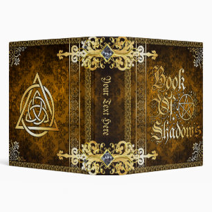 Vintage Brown Medieval Witchcraft Book Of Shadows Binder