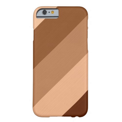 Vintage brown misty_rose retro stripes barely there iPhone 6 case