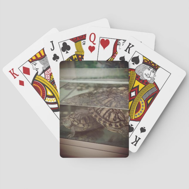 Vintage Brown Playing Cards (Back)