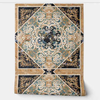 Vintage Brown Sepia Ornate Tile 6 Wallpaper