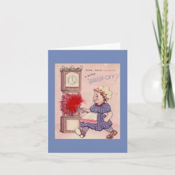 Vintage "brush Off" Get Well Card by Gypsify at Zazzle