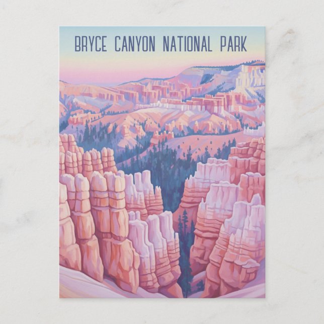 Vintage Bryce Canyon National Park Utah Postcard (Front)