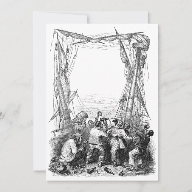 Vintage Buccaneers and a Shipwrecked Pirate Ship (Front)