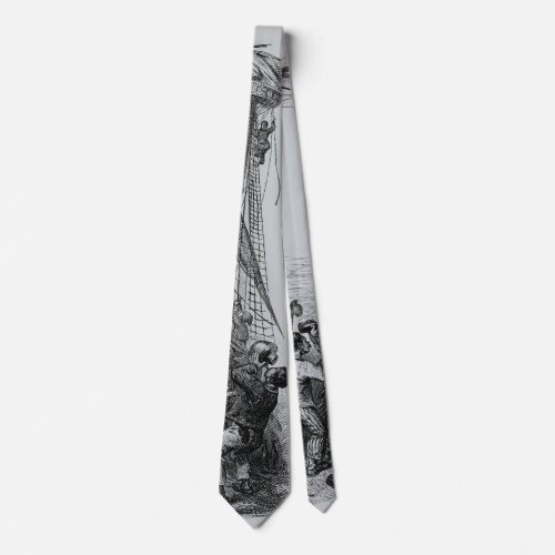 Vintage Buccaneers and a Shipwrecked Pirate Ship Tie