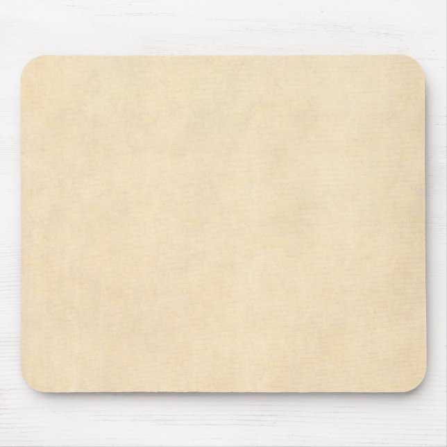 Vintage Buckskin Tan Leather Parchment Template Mouse Pad (Front)