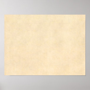 Vintage Buckskin Tan Leather Parchment Template Poster