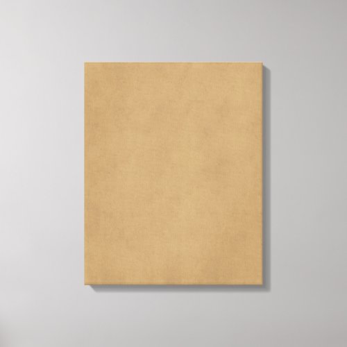 Vintage Buckskin Tan Light Brown Parchment Paper Canvas Print