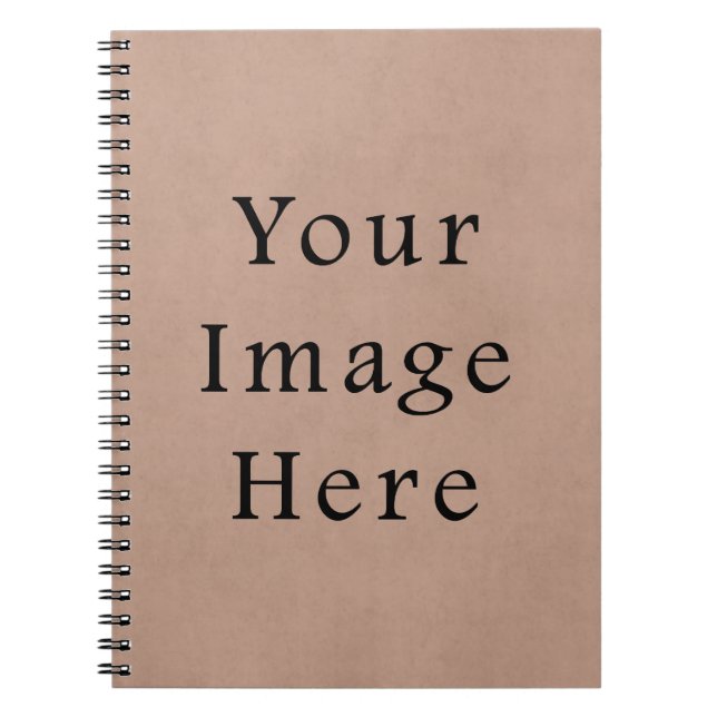 Vintage Buckskin Tan Old Leather Parchment Paper Notebook (Front)