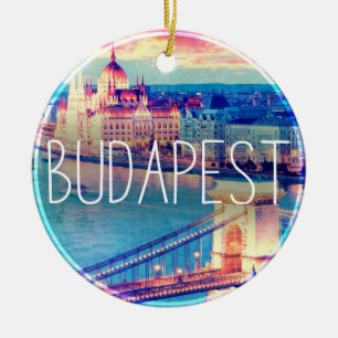 Vintage Budapest Ceramic Ornament