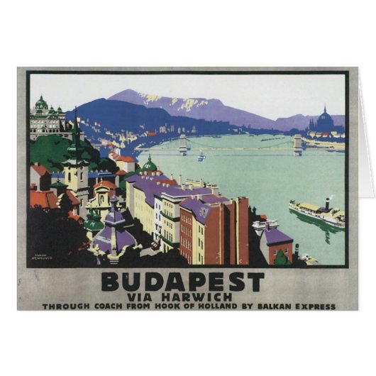Vintage Budapest Hungary (Front Horizontal)