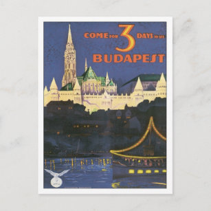 Vintage Budapest Hungary Postcard