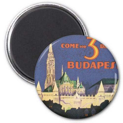 Vintage Budapest Magnet