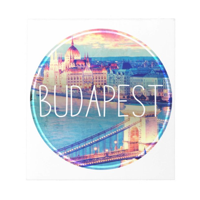 Vintage Budapest Notepad (Front)