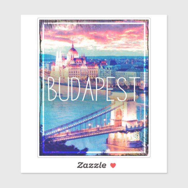 Vintage Budapest Sticker (Sheet)