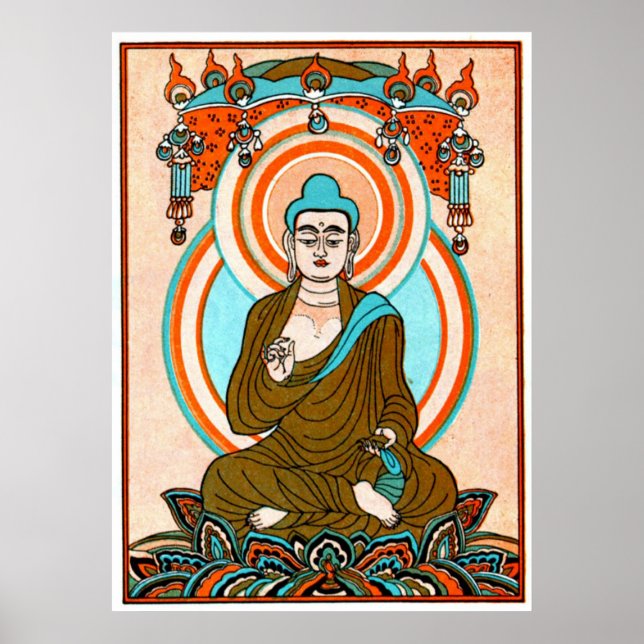Vintage Buddha Art Print (Front)