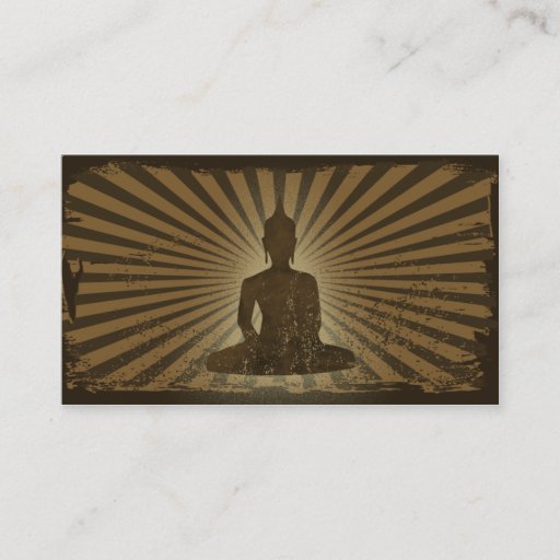 Customizable vintage Buddha Business Cards