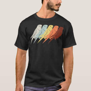 Vintage Budgie Budgerigar Bird Parakeet Pet Parrot T-Shirt