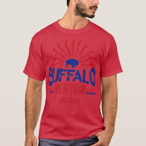 Vintage Buffalo Football New York Bills Mafia T_Shirt