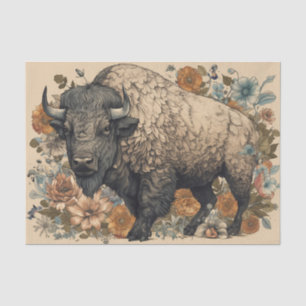 Vintage Buffalo  Tissue Paper