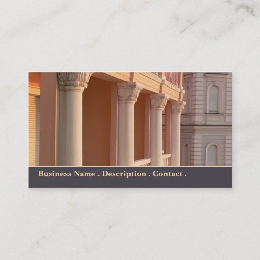 Customizable Vintage Building Business Card