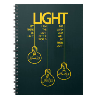 Vintage Bulbs Biblical Light Notebook