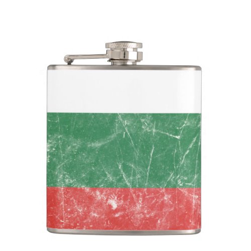 Vintage Bulgarian Flag Hip Flask