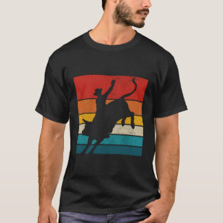 Vintage Bull Riding Rodeo Cowboy Western Bull Ride T-Shirt