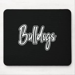 Vintage Bulldogs Team Pride School Spirit Back To  Mouse Pad
